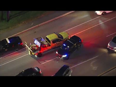 Wild police chase involving stolen roadside assistance truck in Maryland