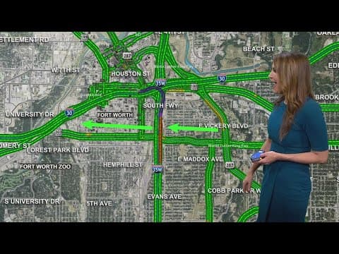Traffic Alert: Traffic backed up on I-35W after a fuel spill prompts road closure