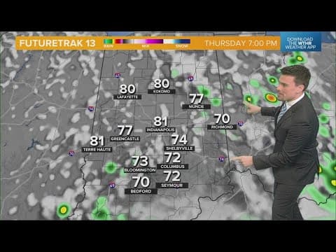 Warm front will bring a stray pop-up shower or storm Thursday,, then widespread rain Friday | Indian