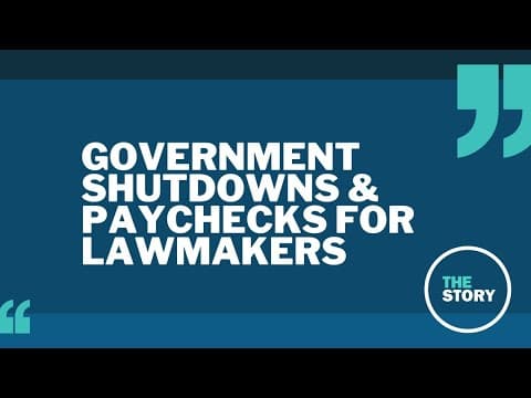 Do members of Congress get paid during a government shutdown?