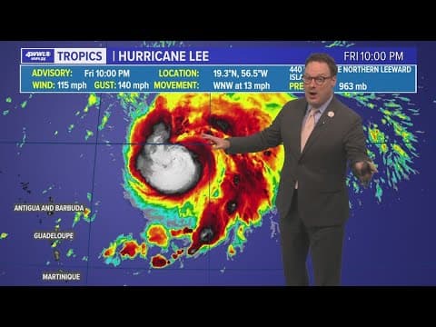 Friday night Hurricane Lee update: Still a lot of unknowns on future track