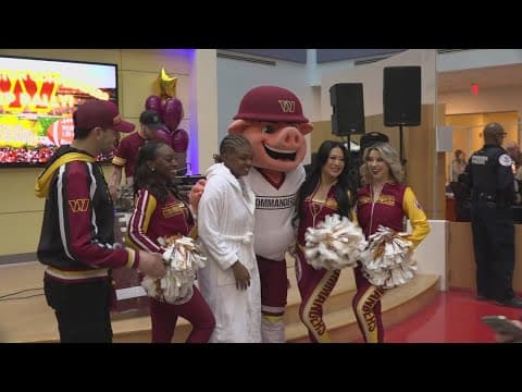 Washington Commanders bring smiles to Children's National Hospital | Get Uplifted