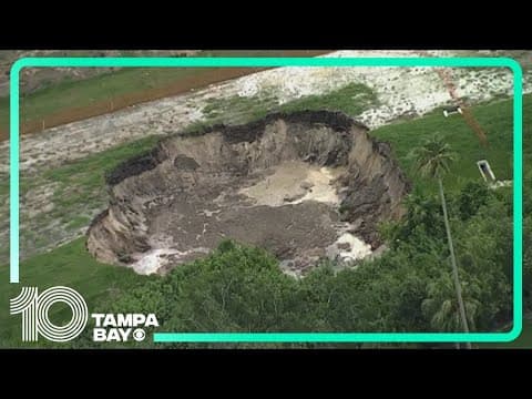 Large sinkhole opens in Lakeland
