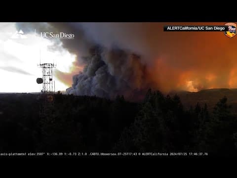 California wildfire creates "fire tornado" in time lapse video