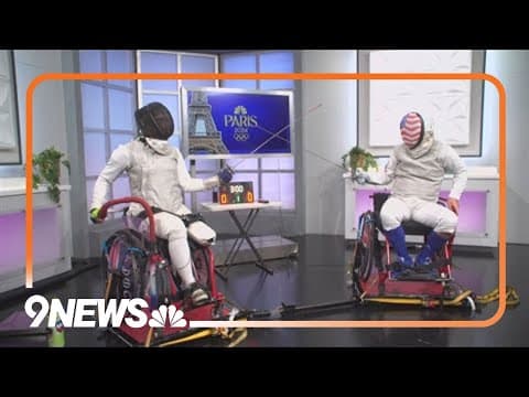 Trying out fencing ahead of the Paris Olympics