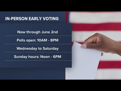 In-person early voting continues for Prince George's County special election