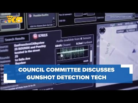 Seattle City Council committee discusses AI gunshot detection technology as part of budget