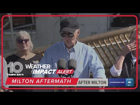 President Biden delivers remarks in St. Pete Beach following tour of storm damage