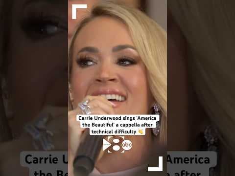 Carrie Underwood sings ‘America the Beautiful’ a cappella at Trump inauguration