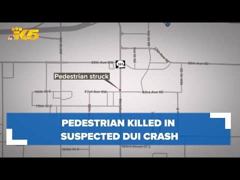 Pedestrian killed in suspected DUI crash