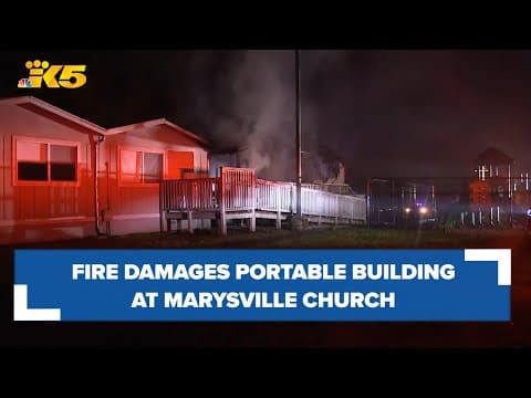 BREAKING: Church's portable building damaged in fire
