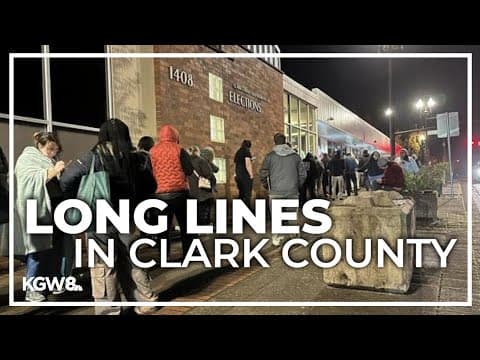 Long lines in Washington's District 3 amid tight race between Gluesenkamp Perez, Kent