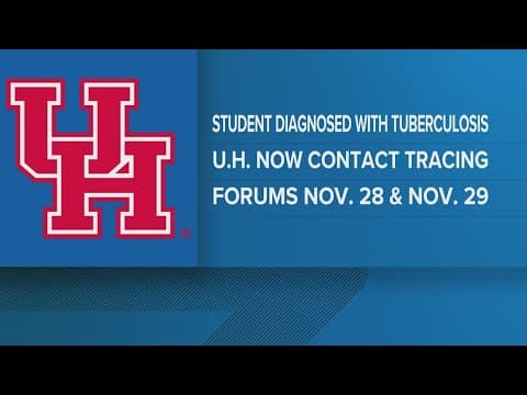 UH student being treated for tuberculosis, health officials working on contact tracing, university s