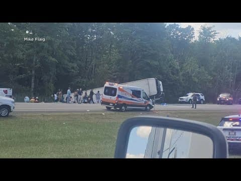 Rollover crash involving tour bus on the New York Thruway leaves multiple dead, others injured