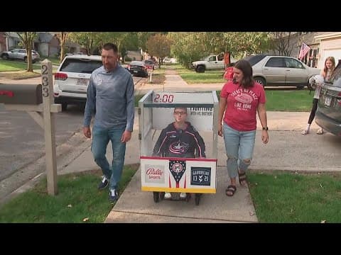 11-year-old Blue Jackets fan honors Johnny Gaudreau with Halloween costume