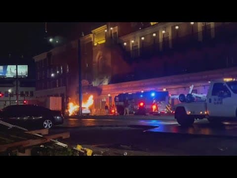 Vehicle fire on Canal Street