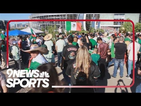 Calles de Denver se llenan de emoción antes de partido amistoso de fútbol entre México y Uruguay
