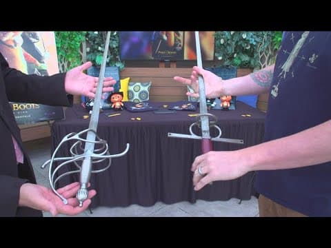 Taking fencing lessons ahead of new movie ‘Puss in Boots: The Last Wish’