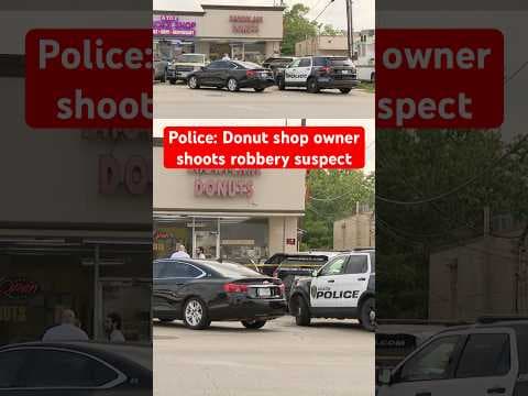 Police say the alleged robber was killed in Houston