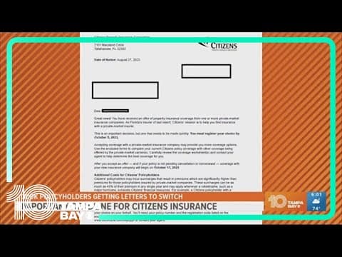 Got a letter from Citizens Insurance? Here's what you need to do