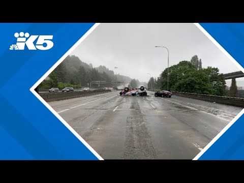 WSP seeking driver who left scene of deadly crash on I-5 in Seattle
