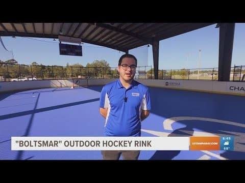 Oldsmar features 'Boltsmar' Outdoor Hockey Rink