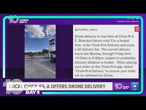 Ordering Chick-fil-A? Get it dropped off to you by drone delivery