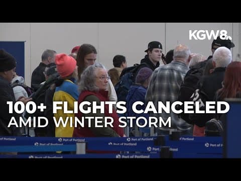 Alaska Airlines cancels dozens of flights at Portland airport as passengers anticipate more delays