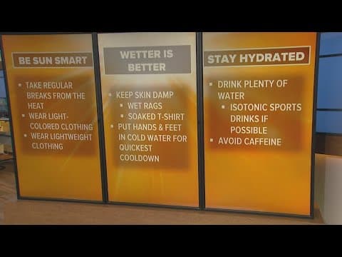 Tips to stay cool during the heat wave