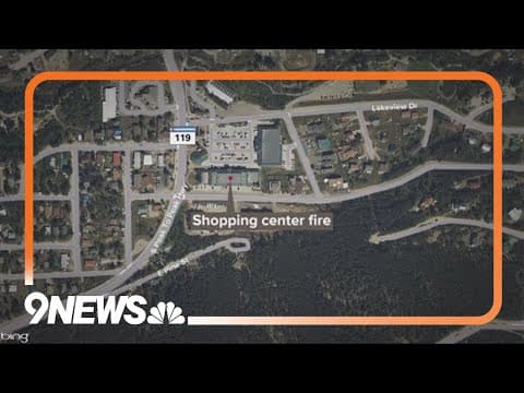 Crews fight fire at Nederland shopping center