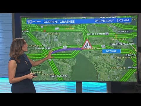 Fatal crash shuts down eastbound lanes on the Polk Parkway