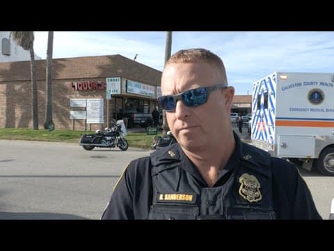 Police give update after truck crashes into businesses in Galveston