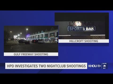 HPD: 1 dead, 6 injured in 2 different after-hours club shootings