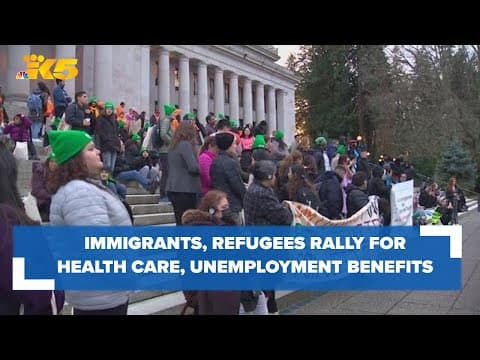 Immigrants, refugees and advocates rally in Olympia for health care and unemployment benefits