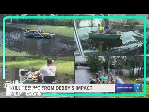 Laurel Meadow residents use boats to get into homes as flooding persists