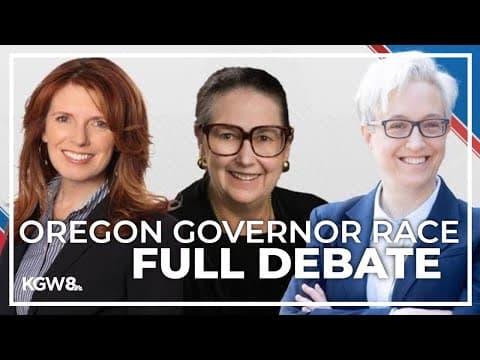 Candidates for Oregon governor meet for debate on KGW | Full debate