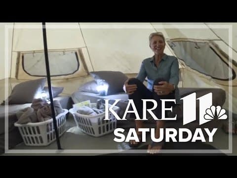 The KARE 11 Saturday crew goes glamping!
