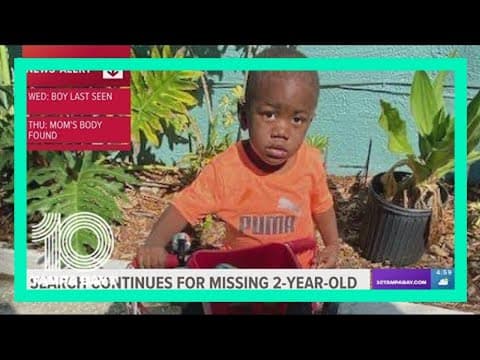 Florida 2-year-old still missing; father is a person of interest in the investigation