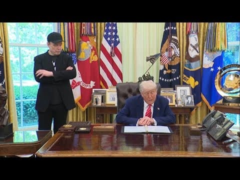 Trump thanks Elon Musk for his cost-cutting efforts, says he's 'really not leaving'