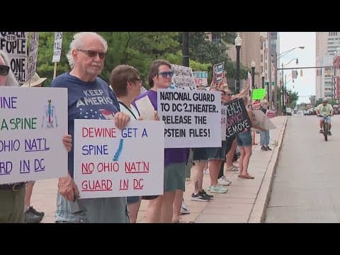 Ohioans protest DeWine's decision to send National Guard troops to DC