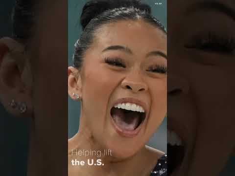 Suni Lee helped Team USA capture gold in the women's gymnastics team finals in Paris.