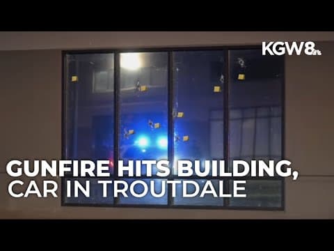 Bullets in Troutdale injure one, strike car and building