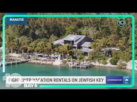 Discussion over vacation rentals on Jewfish Key