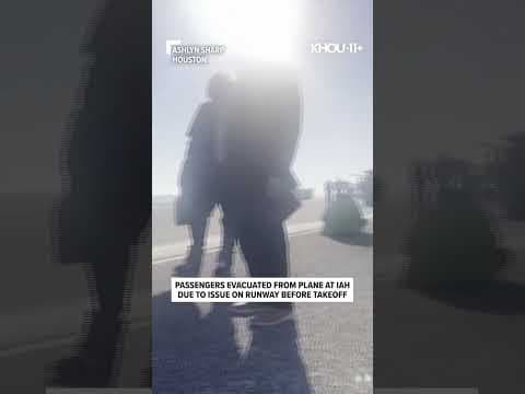 Passengers evacuated after plane aborts takeoff at Houston airport