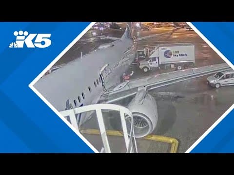 New video shows woman climbing onto wing of plane at SEA Airport
