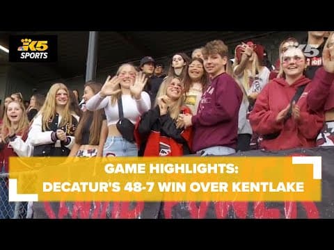 HS FOOTBALL:  DECATUR VS  KENTLAKE