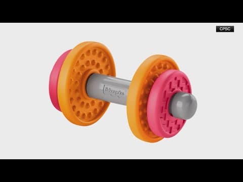 Fisher Price recalling dumbbell toy over choking hazard