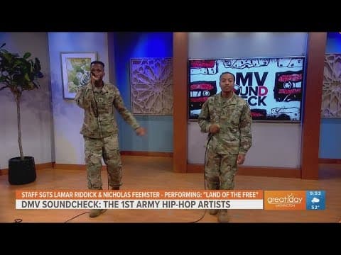 Army Hip-Hop artists perform on the DMV Soundcheck