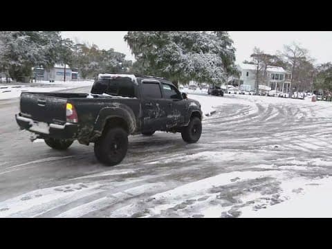 Mandeville sees slushy road conditions with refreeze danger