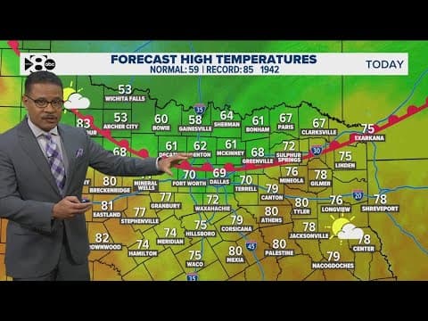DFW Weather: Foggy start to the day, temperatures will warm up tomorrow